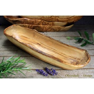 Baguetteschale Brotschale Olivenschale aus Olivenholz Schale Holz 40 cm