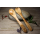 Salatbesteck aus Olivenholz 30 cm mit wenig Maserung