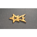 Christbaumschmuck aus Olivenholz Weihnachtsschmuck Stern...