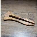 Große Haarforke Haarnadel aus Olivenholz 14 cm