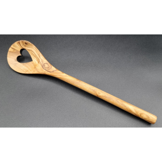 Kochlöffel aus Olivenholz mit Herz 30 cm