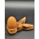 Eierbecher in Hasenform aus Olivenholz