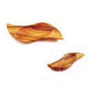 Olivenholzschale  16 cm  in Z - Form